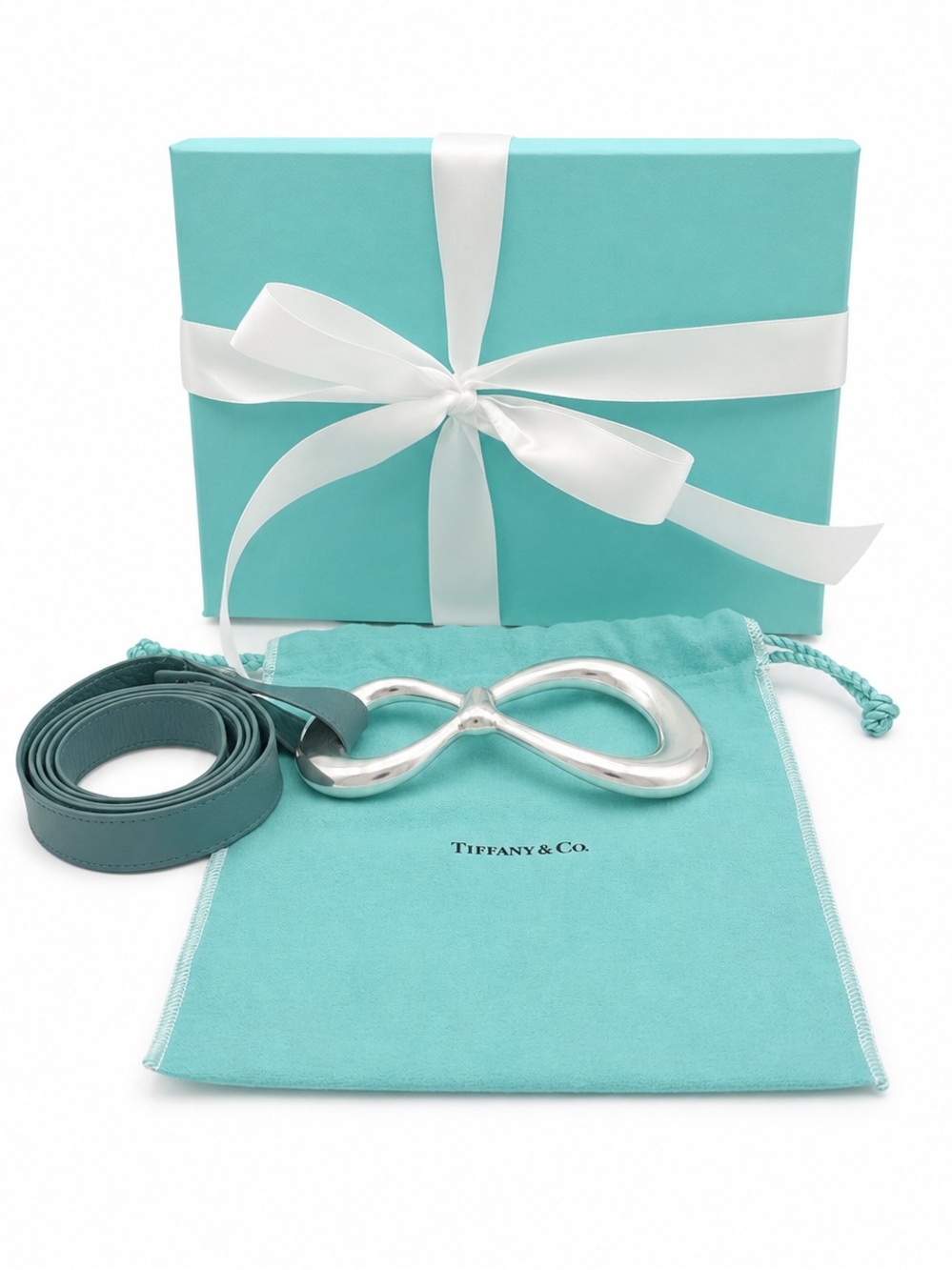 Tiffany & Co. 1975 Elsa Peretti Belt Infinity Bow Sterling Silver 925 Gift Box - Picture 11 of 13